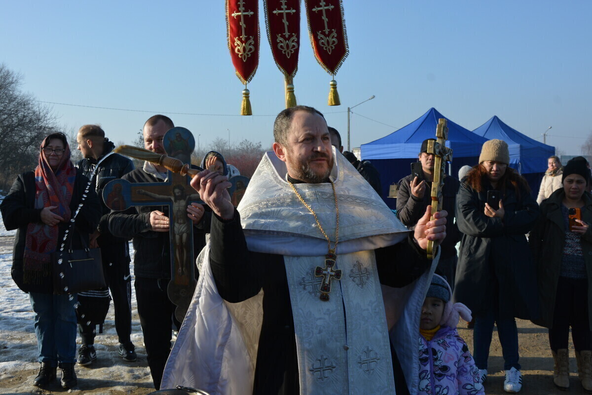 Święto Jordanu w kościele prawosławnym. Modlitwa nad jeziorem Bugaj