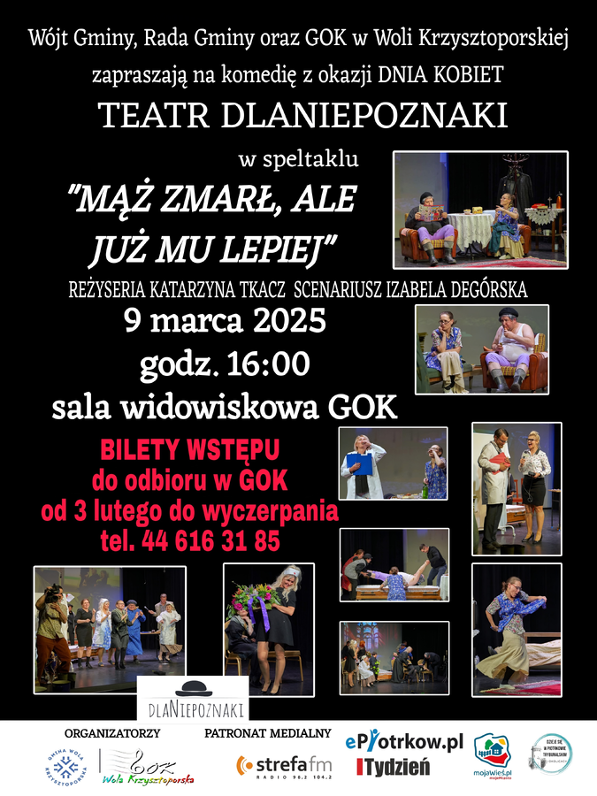 Komedia Mąż zmarł ale już mu lepiej