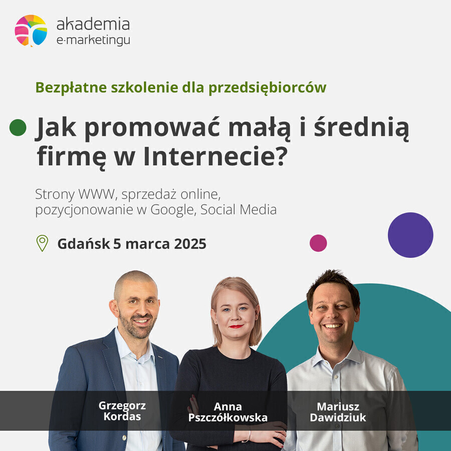 Startuje kolejna odsłona Akademii e-marketingu która od 13 lat z sukcesem edukuje i inspiruje małych i średnich przedsiębiorców do rozwoju własnych biznesów