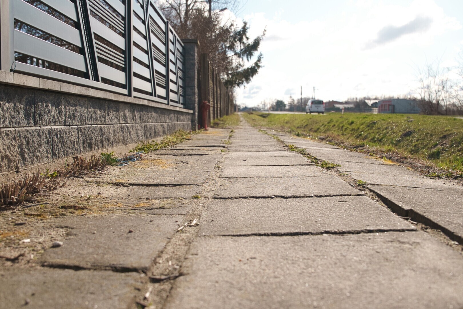 Remont chodnika w Rusocinach