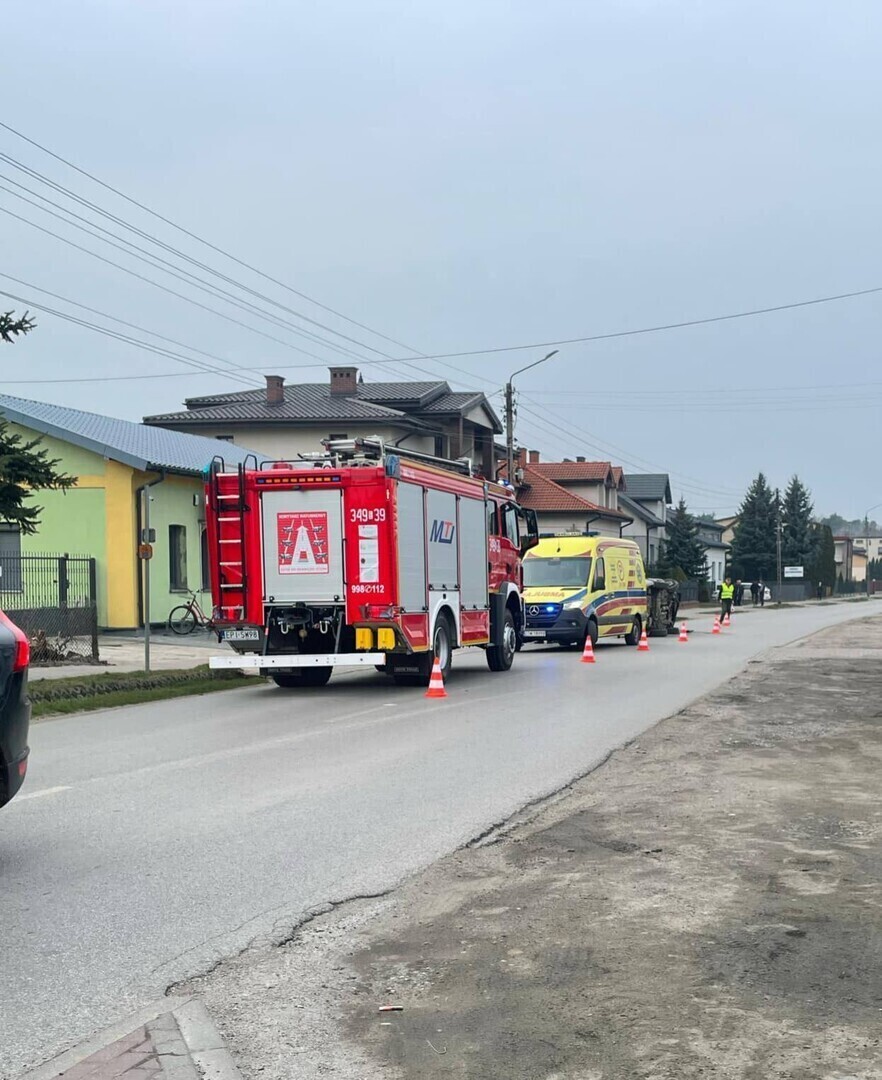 Wypadek w Czarnocinie spowodowany przez pijanego kierowcę