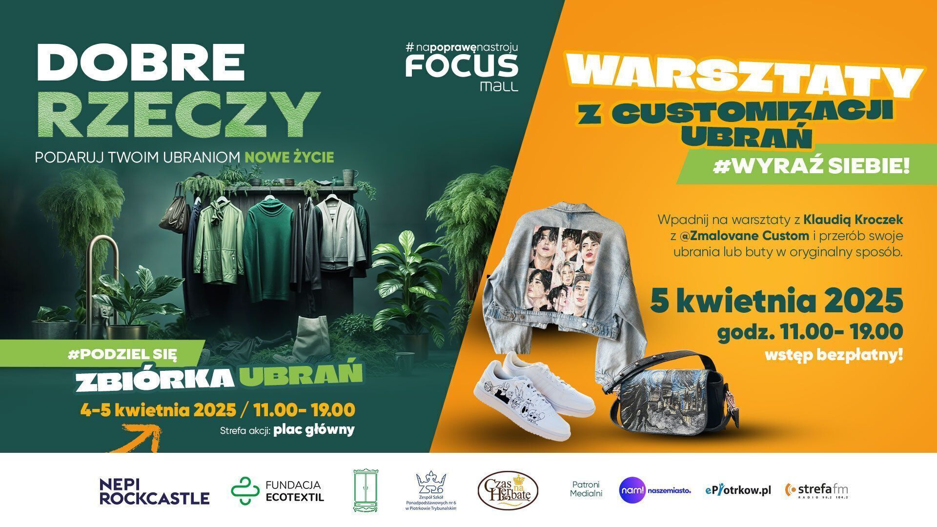 Wielka zbiórka DOBRE RZECZY w Focus Mall w Piotrkowie