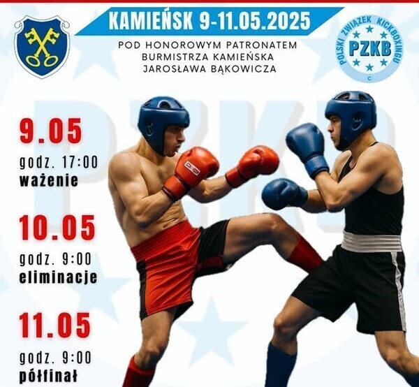 Kamieńsk gospodarzem Mistrzostw Polski seniorów w kickboxingu