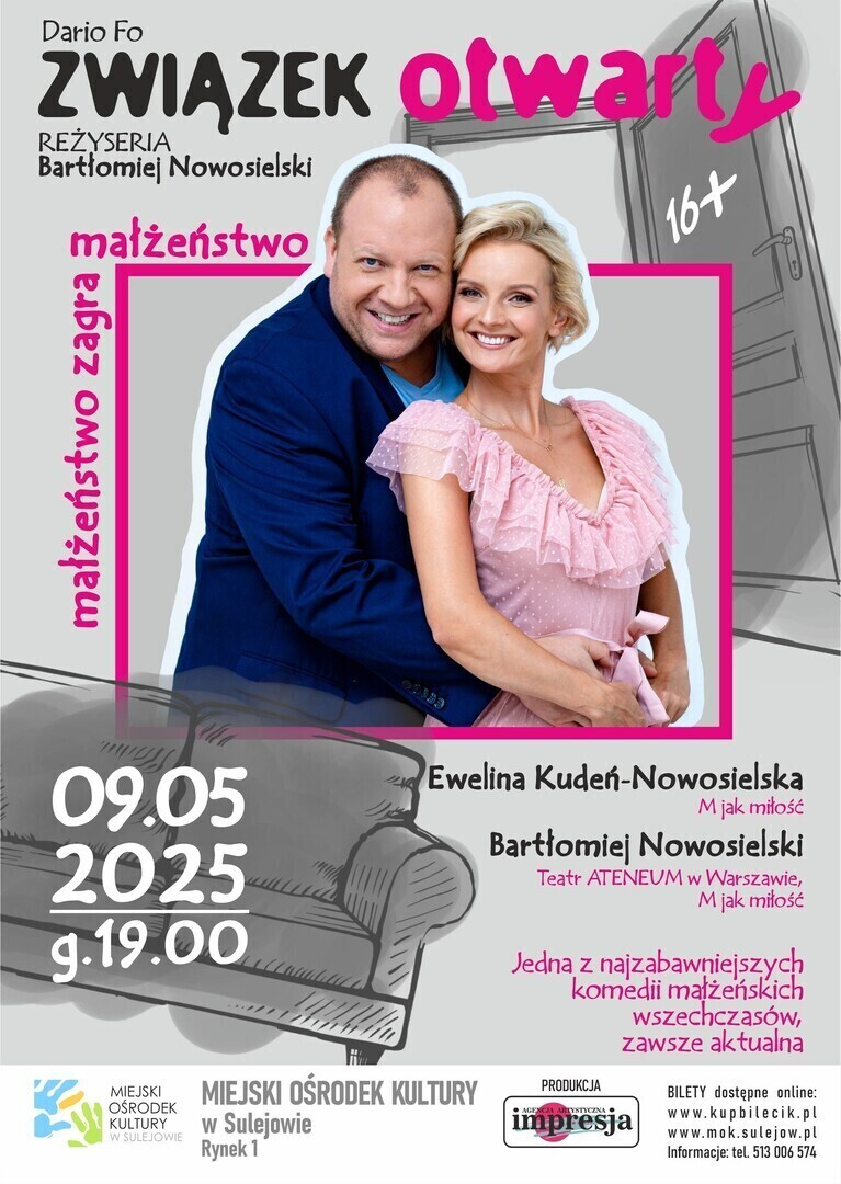Związek Otwarty komedia małżeńska w MOK Sulejów