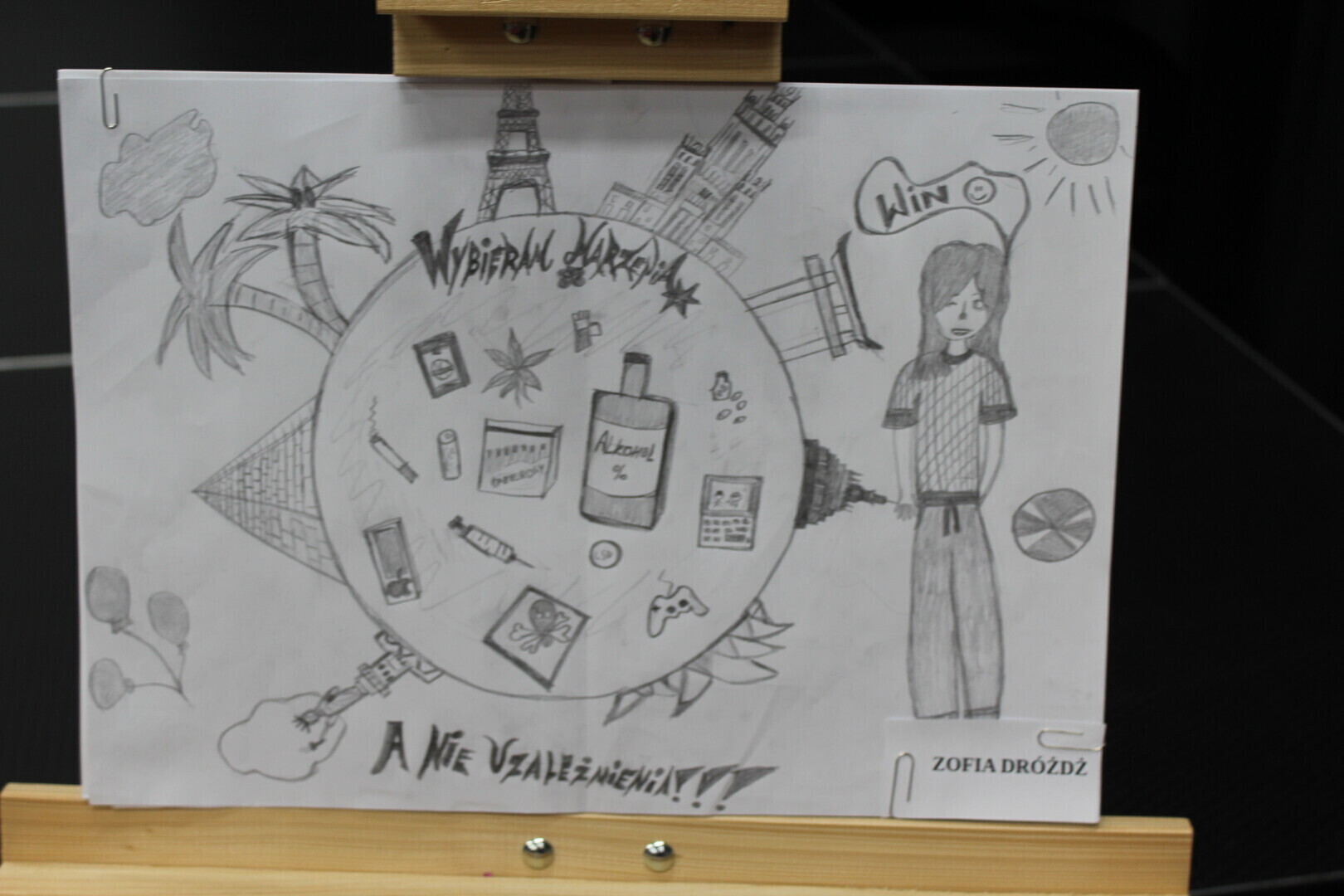 Rozstrzygnięcie konkursu plastycznego Siła jest w marzeniach słabość w uzależnieniach