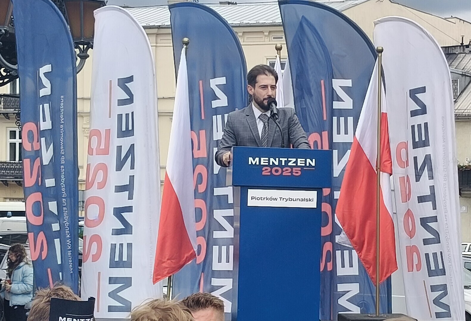 Tłumy na sobotnim spotkaniu w Piotrkowie z kandydatem na prezydenta RP Sławomirem Mentzenem