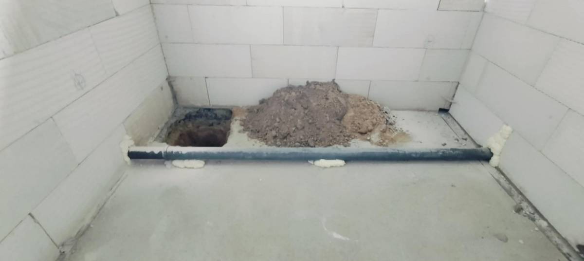 Trwają prace przy budowie budynku świetlicy wiejskiej w Krośnie