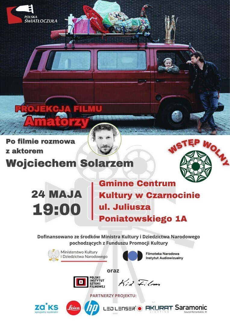 Film i spotkanie autorskie - to plan na sobotę w GCK w Czarnocinie