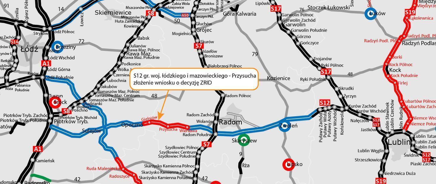 GDDKiA ważny krok dla S12 między Piotrkowem i Radomiem