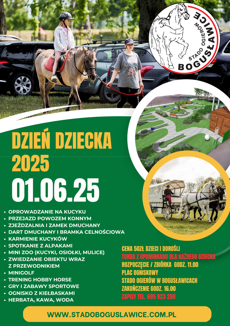 Dzień Dziecka 2025 w Stadzie Ogierów w Bogusławicach Święto Pełne Radości