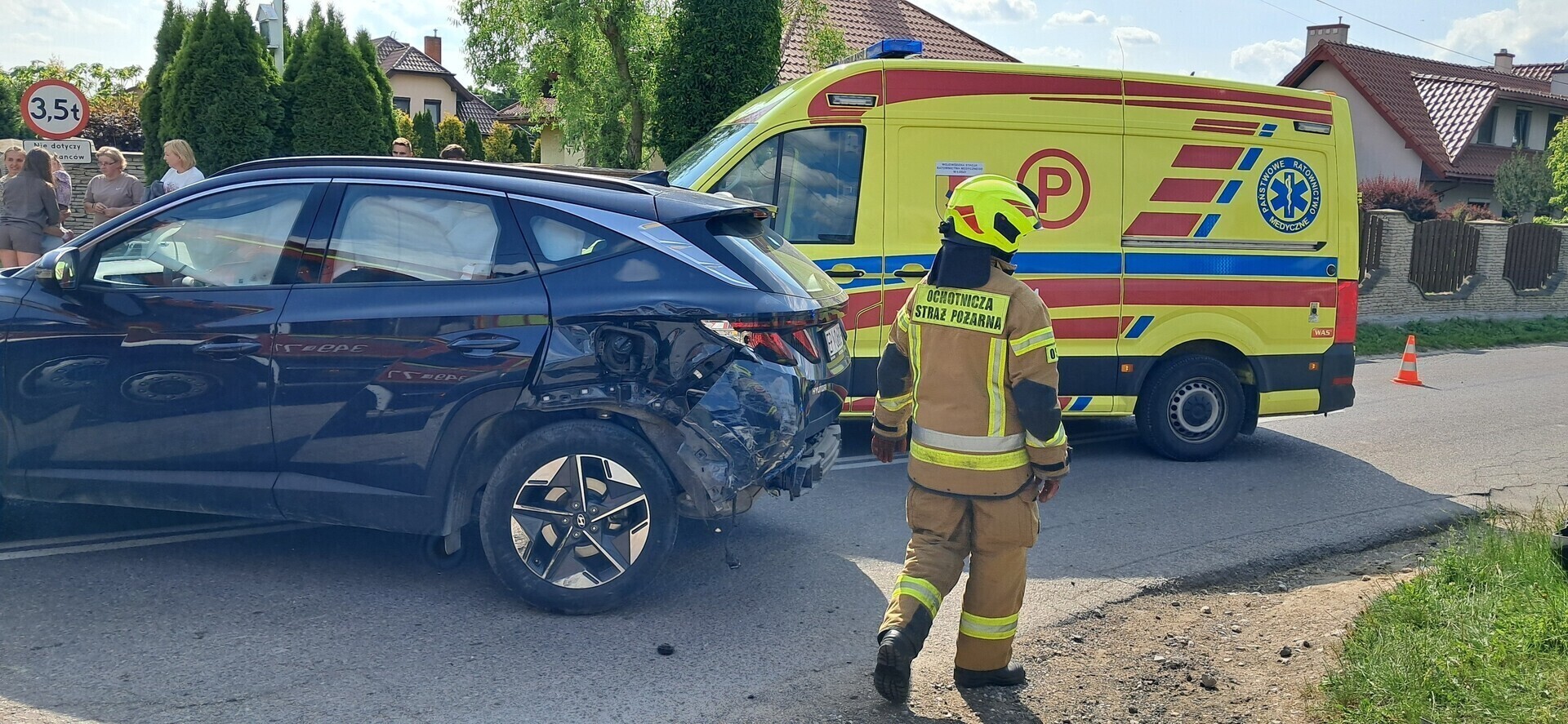 Wypadek drogowy w Witowie kobieta trafiła do szpitala
