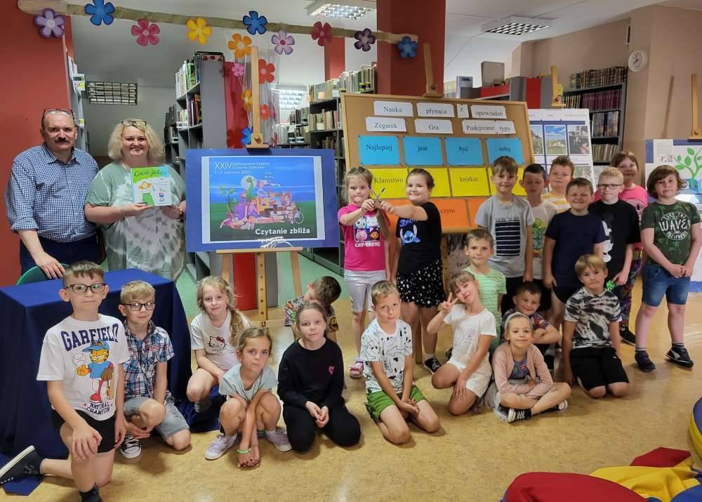 Zajęcia w bibliotece z okazji XXIV Ogólnopolskiego Tygodnia Czytania Dzieciom - SP Gorzkowice
