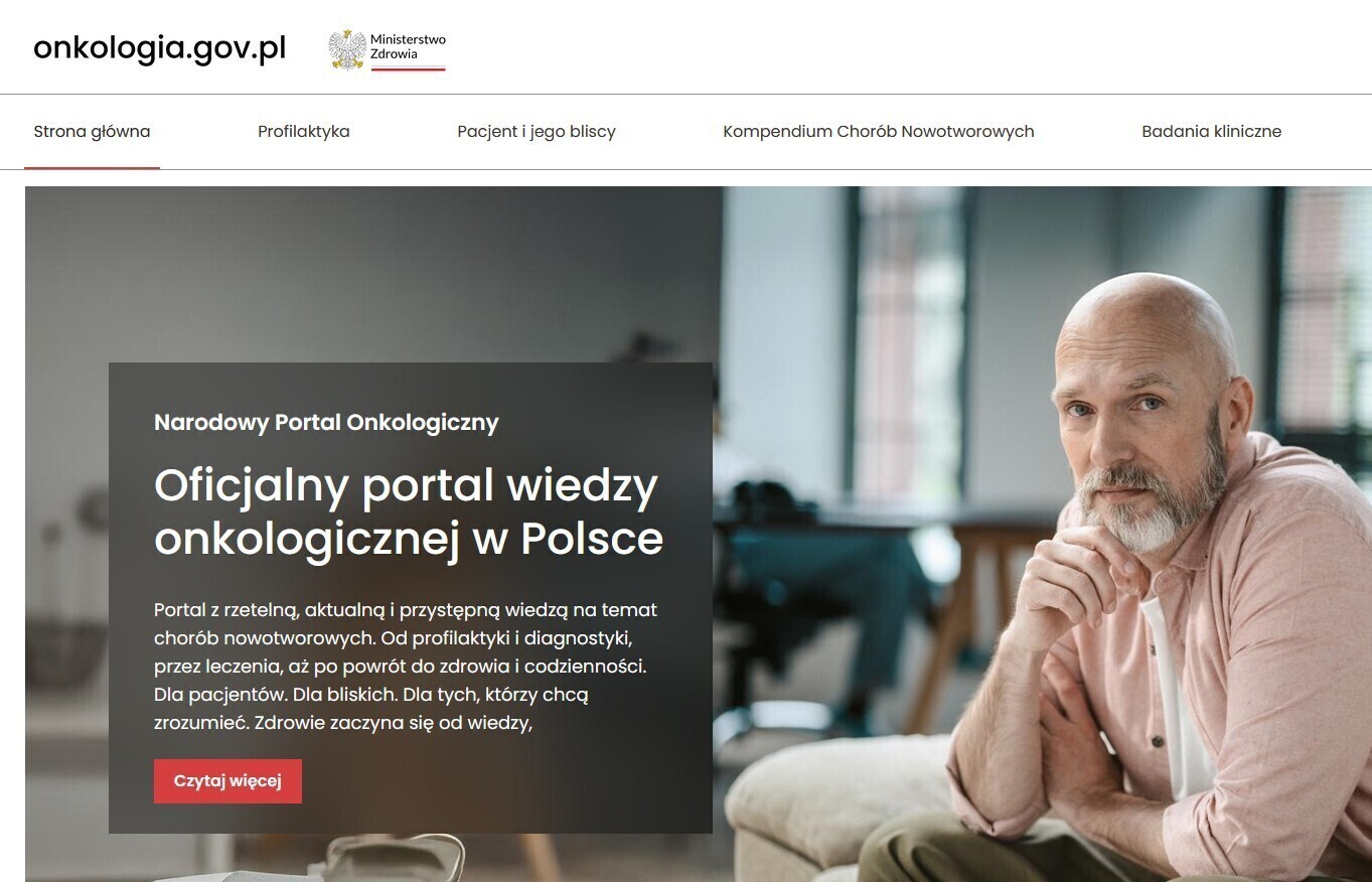 Narodowy Portal Onkologiczny onkologia.gov.pl. Zapoznaj się bo może ci to uratować życie