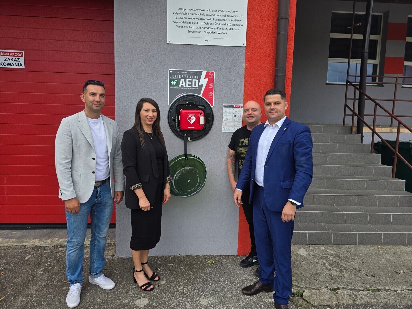 Drugi zewnętrzny AED w gminie Kamieńsk