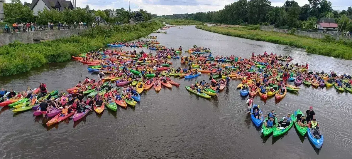 Przed nami kolejna próba ustanowienia rekordu Polski w największej paradzie kajakowej pod hasłem Sulejów- Kajakowa stolica Polski Woda niesie życie