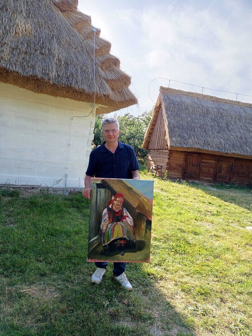 Plener malarski piotrkowskich artystów w Lipcach Reymontowskich