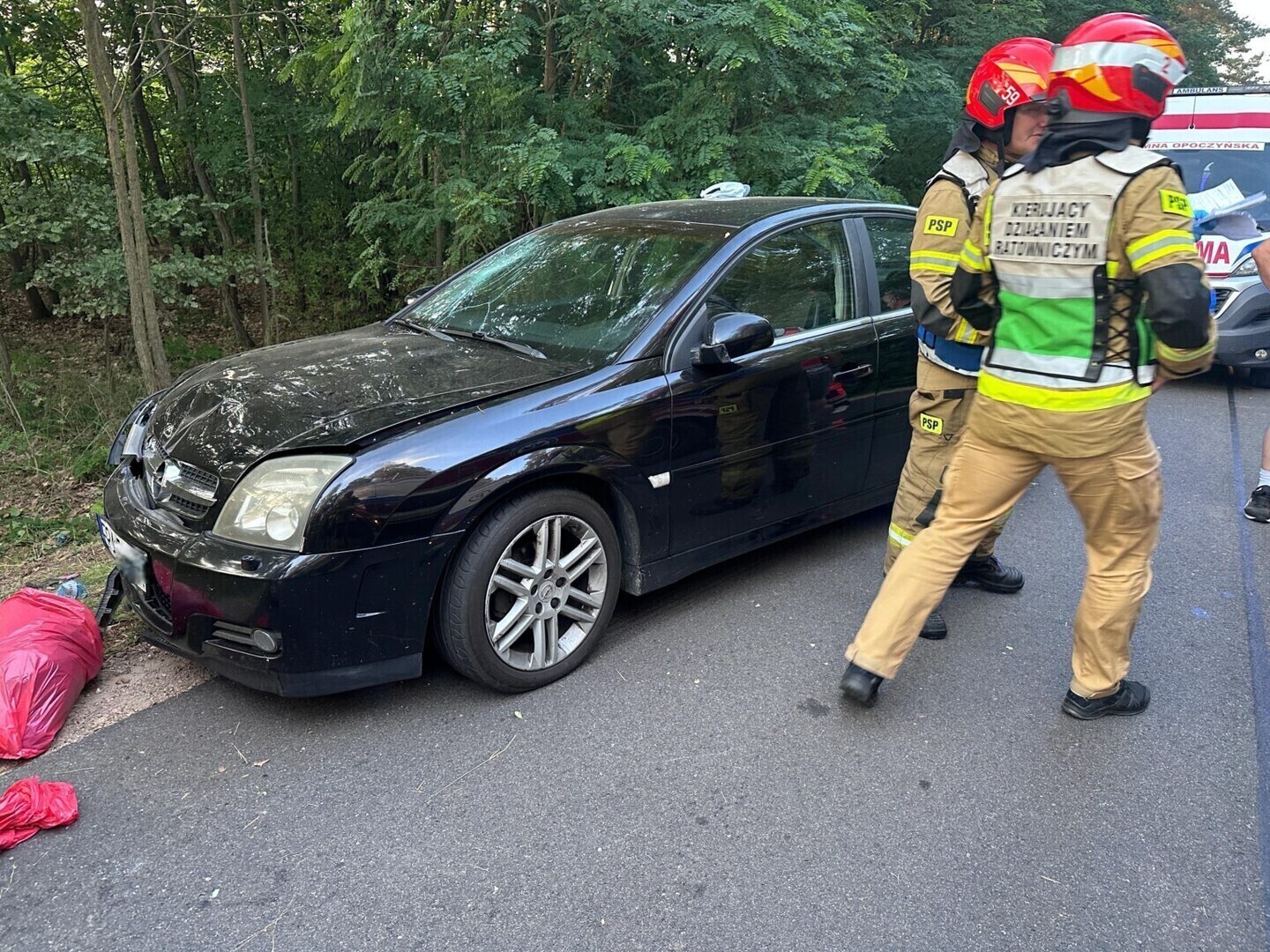 Groźny wypadek w Grobli niedaleko Przedborza pijany kierowca najechał na pielgrzymów 10 osób rannych w tym 25-letnie dziecko na miejscu 3 śmigłowce LPR