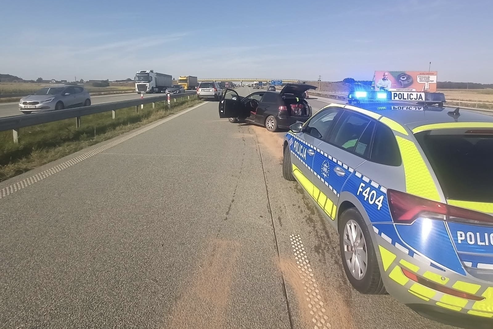 Wypadek na A1. Utrudnienia w ruchu na wysokości 354. kilometra autostrady