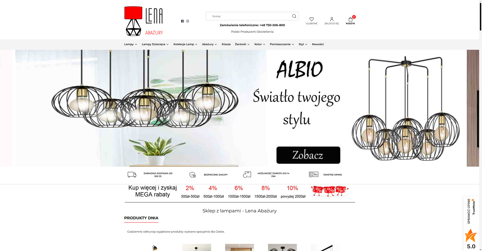 Oświetlenie do każdego pomieszczenia - co oferuje dobry sklep z lampami