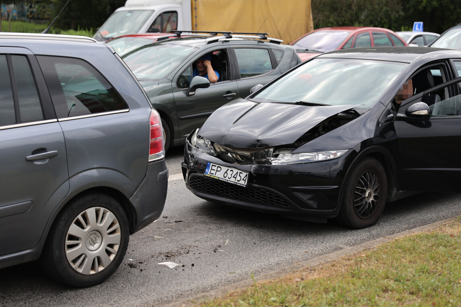 Pijany kierowca spowodował wypadek w centrum Piotrkowa. Miał ponad 22 promila