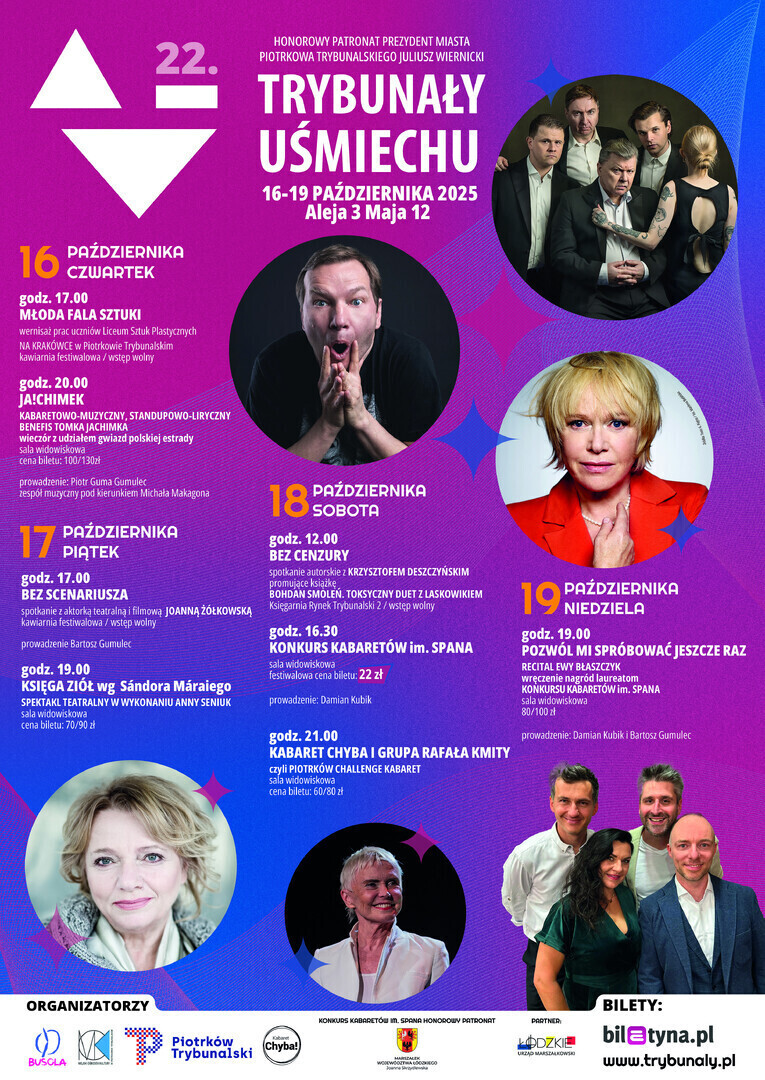 Trybunały Uśmiechu 16-19 października 2025