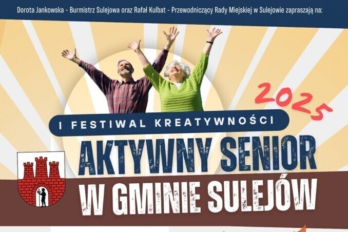 I Festiwal Kreatywności Aktywny Senior w Gminie Sulejów 2025 już 19 października