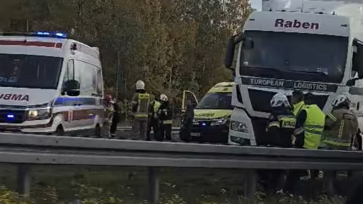 Wypadek na A1 niedaleko Piotrkowa. Autostrada zablokowana w kierunku Łodzi