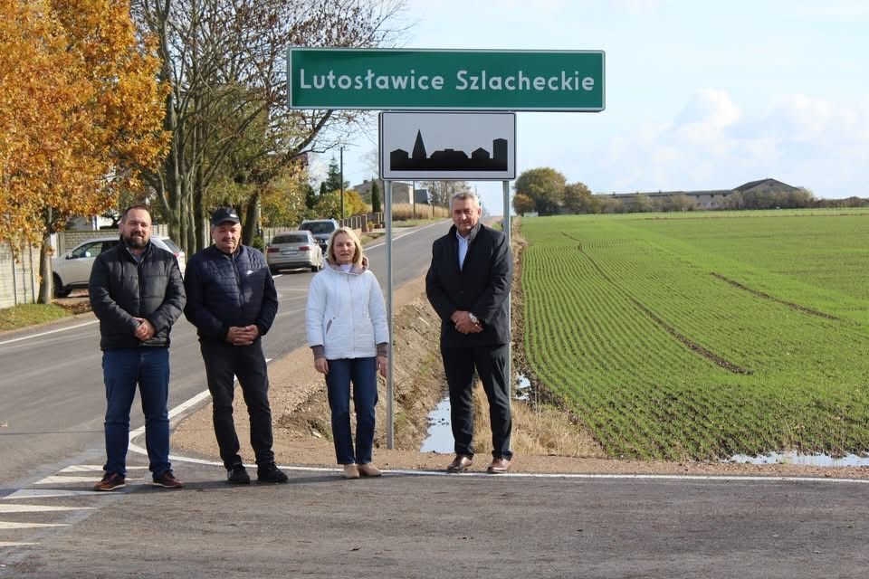 Modernizacja dróg między Lutosławicami Szlacheckimi a Lubonią zakończona. Kolejne odcinki dróg w Gminie Grabica oddane do użytku