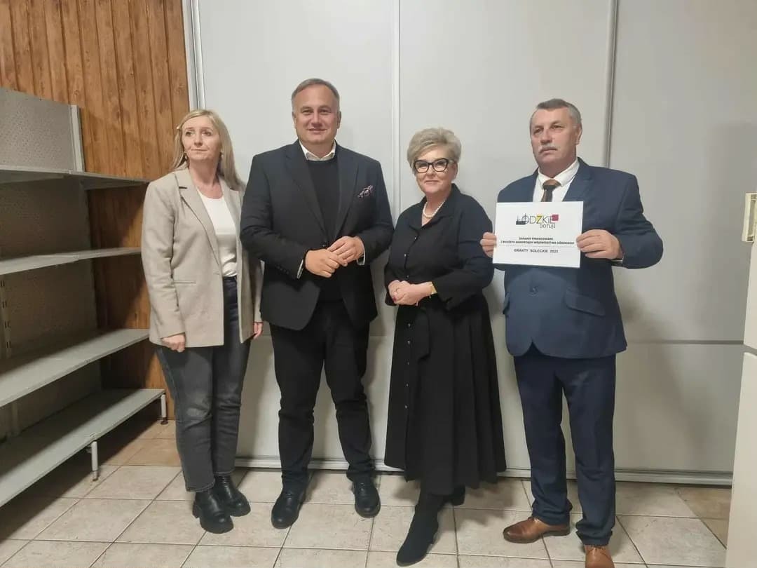 Łęki Szlacheckie podsumowano projekt doposażenia kuchni w remizie OSP