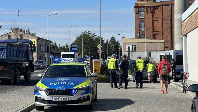 Potrącenie rowerzysty przy McDonald’s na Sulejowskiej