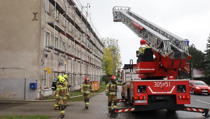 Pożar budynku mieszkalnego na Sulejowskiej