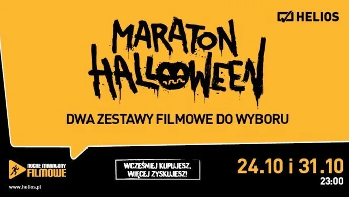Nocny Maraton Halloween w kinie Helios 31 października