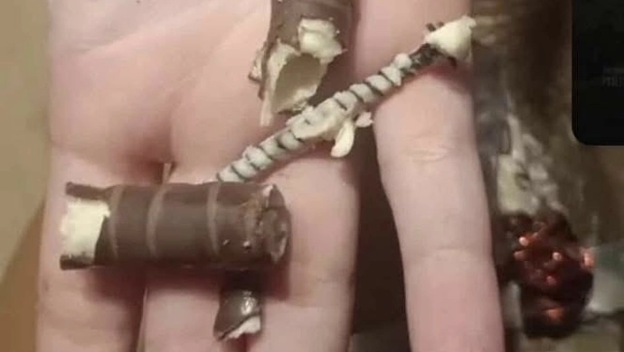 Groza na Halloween w Piotrkowie! Dziecko znalazło w cukierku wkręt do drewna!