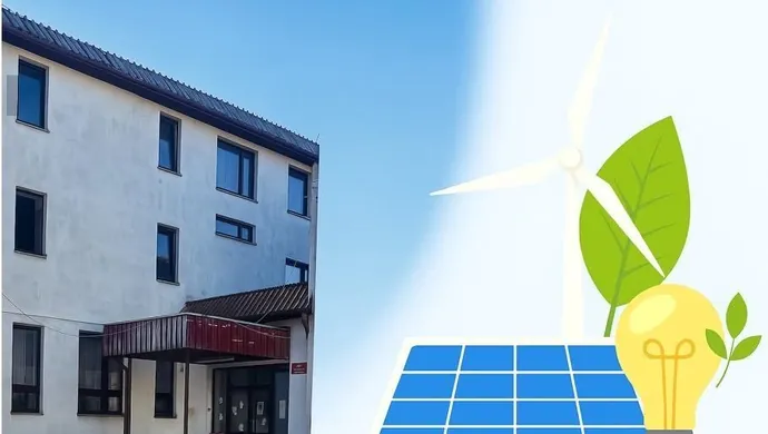 Zielona inwestycja w Bujnach. Powiat Piotrkowski modernizuje budynek internatu