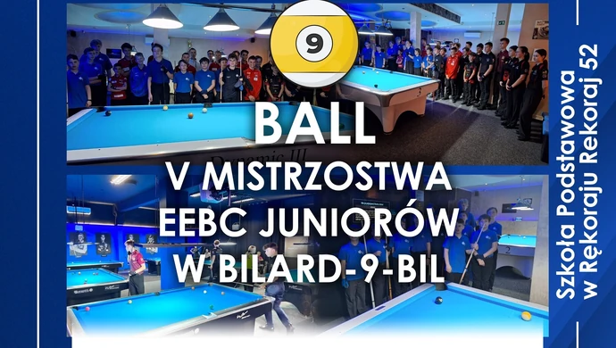 Rękoraj stolicą młodzieżowego bilarda – 64 zawodników powalczy o mistrzostwo Europy