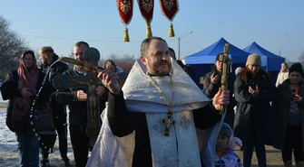 Święto Jordanu w kościele prawosławnym. Modlitwa nad jeziorem Bugaj