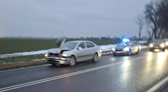 Zderzenie trzech samochodów w Janówce