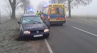 Wypadek z udziałem dwóch osobówek