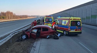 Wypadek na A1 między Kamieńskiem a Piotrkowem