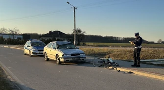 Tragiczny wypadek w Woli Rokszyckiej- śmierć rowerzysty