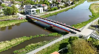 W Sulejowie można podziwiać najdłuższą flagę w Polsce