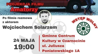 Film i spotkanie autorskie - to plan na sobotę w GCK w Czarnocinie