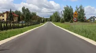 Gmina Wola Krzysztoporska. Droga Krężna – Kozierogi wyremontowana