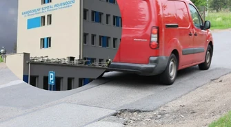 Ulica Wschodnia przy szpitalu w coraz gorszym stanie technicznym