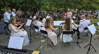 Wyjątkowy koncert Piotrkowskiej Orkiestry Kameralnej w Parku Poniatowskiego