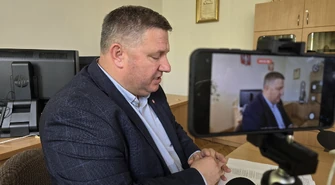 Konferencja prasowa przewodniczącego Rady Miasta Mariusz Staszka w sprawie sesji nadzwyczajnej