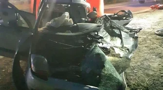 Śmiertelny wypadek na DK12 pod Piotrkowem – nie żyje kierowca Chevroleta po zderzeniu z ciężarówką w Pieńkach Karlińskich
