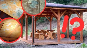 Nowa altana na Zielonej Plaży przetrwała tylko kilka dni – wandale zdewastowali miejsce odpoczynku we Włodzimierzowie