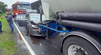 Wypadek na DK12 we Włodzimierzowie. Ogromne korki, jedna osoba ranna