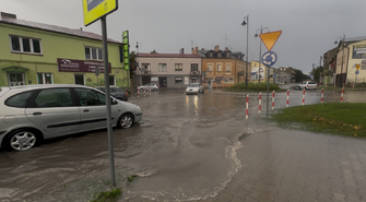 Ryneczek znów pod wodą. Wystarczyło kilkanaście minut 